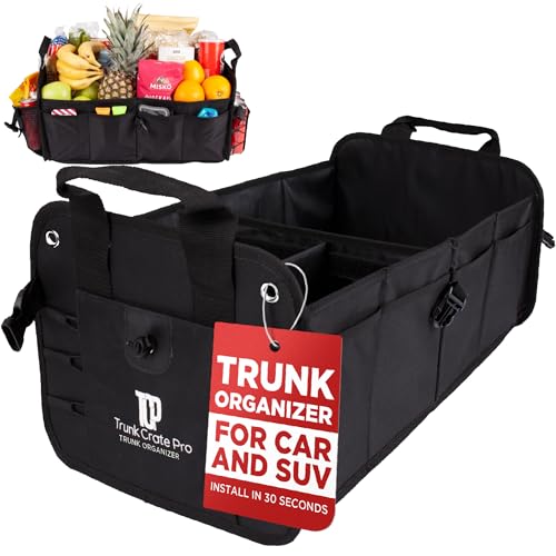 Car & Vehicle Trunk Organizer for SUV (Standard / Black)