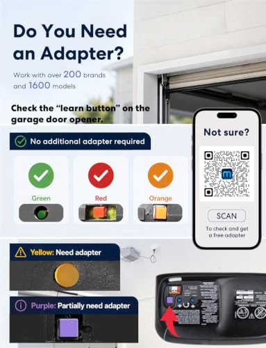 Smart WiFi Garage Door Opener Remote Work with Alexa and Google (MSG100)