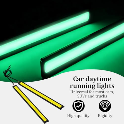12PCS Car LED Interior Light Bar (Green)