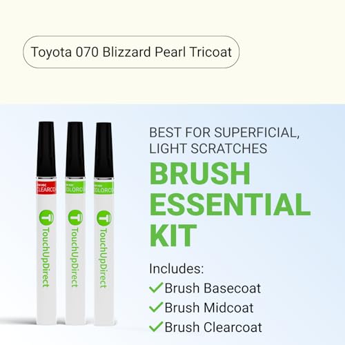 Car Paint Touch Up Brush Kit (Brush - Essential Kit / Blizzard Pearl Tricoat)