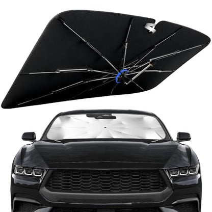 Windshield Sun Shade for Ford Mustang 2024 (Fit for Ford Mustang 2024-2026)
