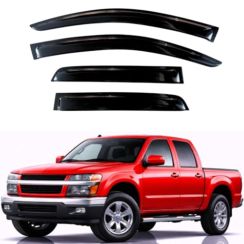 Rain Guards Window Visors for 2004 (2004-2012 Colorado/Canyon Crew Cab)