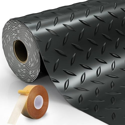 8.2 x 23 ft Garage Floor Mat (Black / 8.2 x 23 ft)