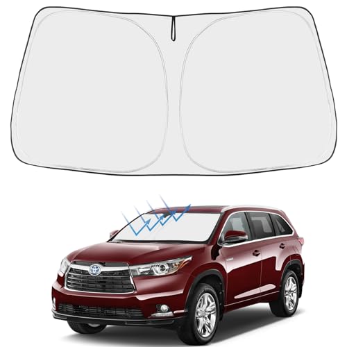 Custom Fit Car Windshield Sun Shade for 2014 (2014-2019 Highlander)