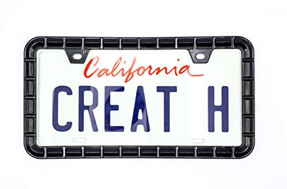3D Brilliance Black License Plate Frames (Chain Patterned With Brilliance Black)
