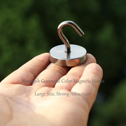 Magnetic Hooks Steel Tube Design for Cruise (Gunmetal / 130lb Magnetic Hooks)