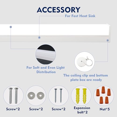 6PK 4FT LED Shop Light (6 PACK / Y32-45W-4FT-4CCT)