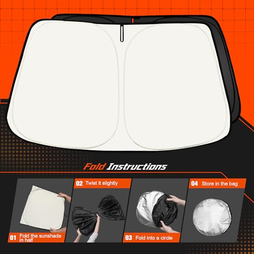 Custom Fit Windshield Sun Shade for Le (for Le-xus GX 550 2024-2025)