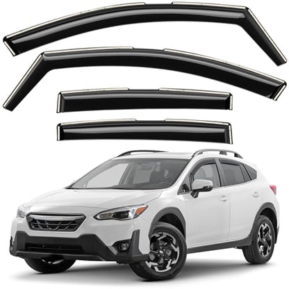 Window Deflectors Smoke Tinted in (For XV Crosstrek 18-23)