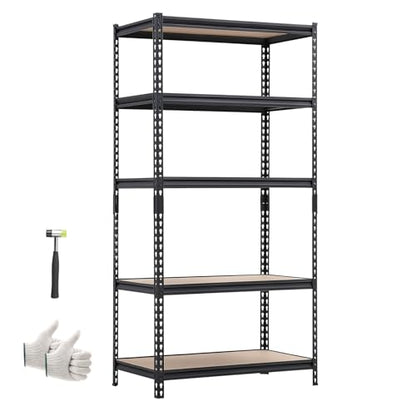 Storage Shelves (18.07" D x 36.34" W x 71.38" H)