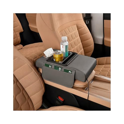 Car Center Console Armrest Pillow (Gray)