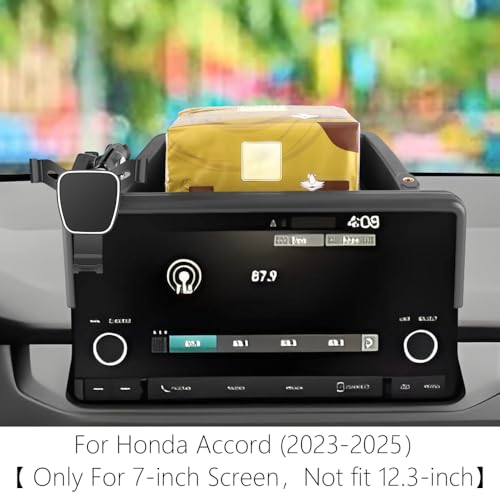 Car Phone Holder Center Console Organizer For Honda Accord 2023 2024 2025 2026【 Only For 7