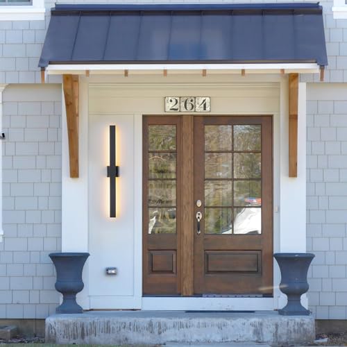 39.4" Long Outdoor Wall Lights Modern LED Exterior Lighting Fixtures Matte Black Outdoor Sconces Wall Lighting for House Front Door Porch Garage Patio (Black / 39.4 inch-1 Pack)