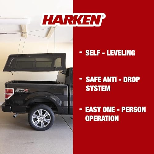 Hoister Truck Cap Overhead Garage Storage Hoist (12 ft Ceiling, 200 lb Max)
