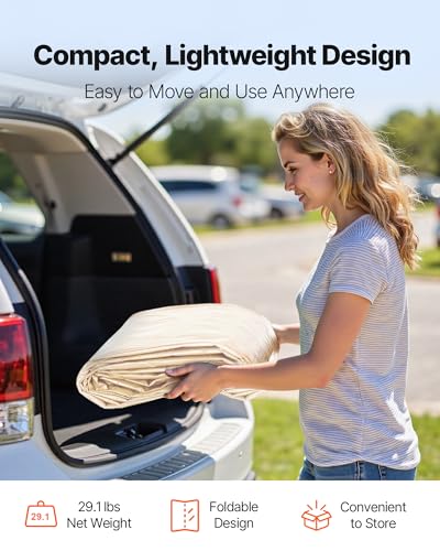 Carport Replacement Canopy Cover (Beige / 10x20ft)
