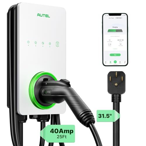 MaxiCharger Level 2 EV Charger up to 40Amp (White)