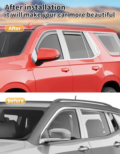 Window Rain Guards for Chevy Tahoe (2021-2026 Chevy Tahoe/Cadillac Escalade/GMC Yukon)