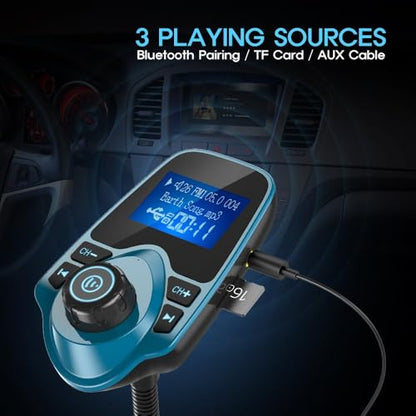 Bluetooth 5.4 Car Adapter (Blue)