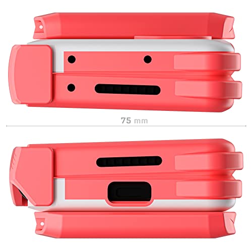 EXEC Wallet Galaxy Z Fold4 Case for Women with Detachable Magnetic Card Holder and Hinge Protection Supports Wireless Charging Phone Cover Designed for 2022 Samsung Galaxy ZFold4 (Galaxy Z Fold 4 / Pink)