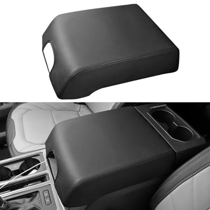 Center Console Cover for Ford F150 Accessories 2015 (black stitches / 2015-2020)