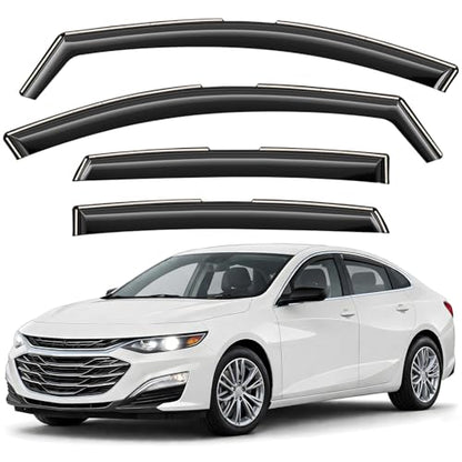 Window Deflectors Smoke Tinted in (For Malibu 16-25)