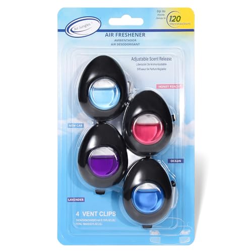 Car Air Freshener Vent Clip 4 Ct (4 Count (Pack of 1))