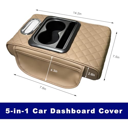 Car Center Console Cover (Beige)