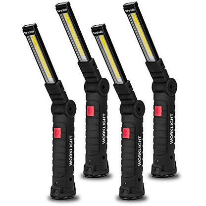 Gifts for Men 4Pack LED Flashlight (Black / 4 Pack)