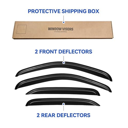 Window Visors Rain Guards for 2007 (2007-2014 Tahoe/Yukon)