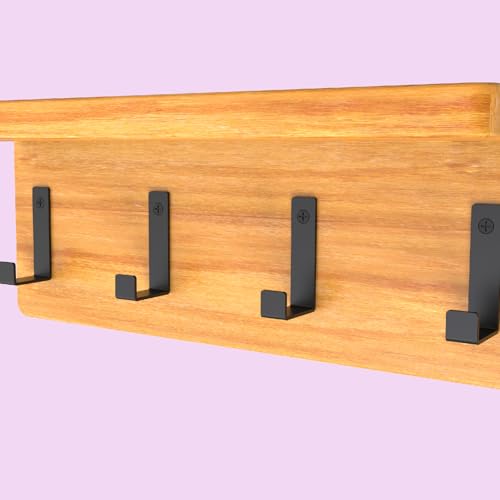 Hooks for Hanging Stainless Steel Heavy Duty Coat Hook Wall Hooks Robe Hanger Hooks Hanging Hat Key Holder for Towel and Bags Indoor Outdoor (2.5x1.3 / Square)