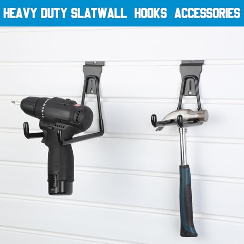 36 Pcs Slatwall Hooks & Hangers (Black)