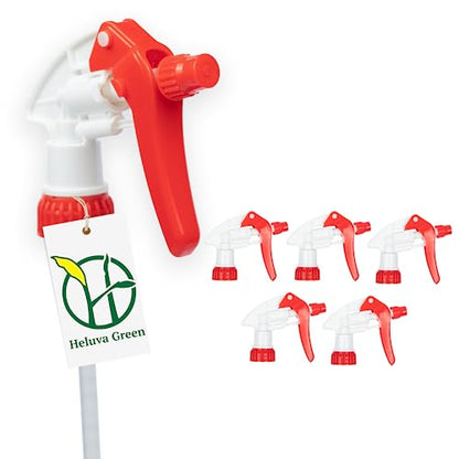 Spray Bottle Nozzle Replacement Tops (6 Pack / Red)