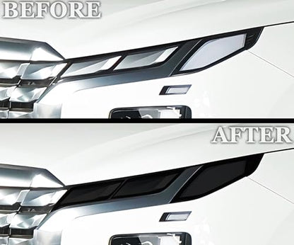 Full Headlight Head Light Tint Kit Compatible with Hyundai Palisade 2023 (FRONT KIT / Dark Smoke)