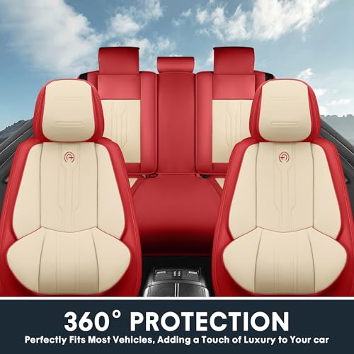 Car Seat Covers Full Set (FULL SET / RED)