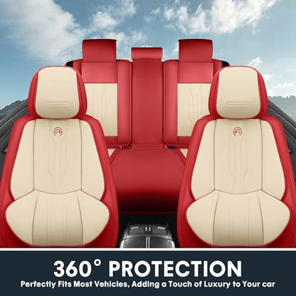 Car Seat Covers Full Set (FULL SET / RED)