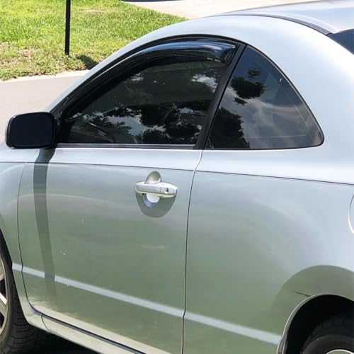 Window Visors Rain Guards for 2006 (For 2006-2011 Civic 2-Door)
