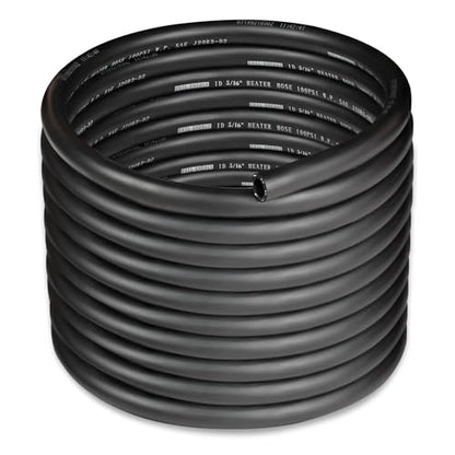 5 16" Heater Hose Coolant Radiator Straight 100PSI SAE 20R3 25FT Black (5/16 25FT)
