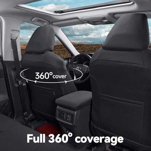 CRV Car Seat Covers Custom Fit for Honda 2012 (Black / 2012-2014 CRV EX,EX-L,LX)