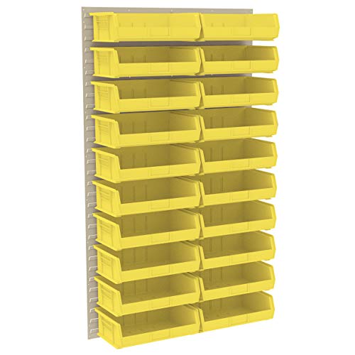 30161 Heavy Duty Wall Mount Garage Storage Steel Louvered Panel (Beige / 36-Inch W x 61-Inch H)