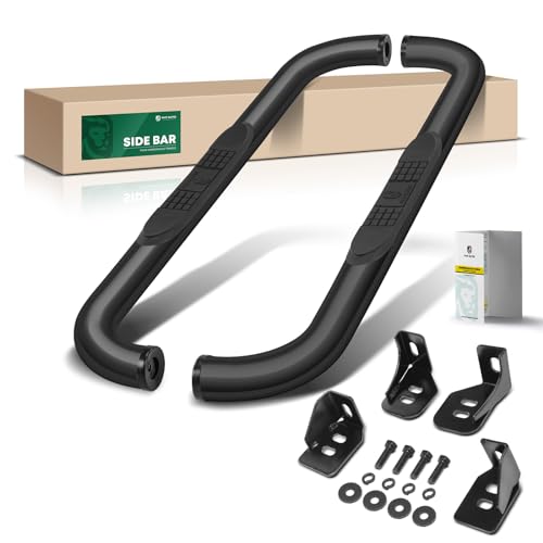 3 Inch Running Boards for Chevy & GMC (Semi-gloss black / Regular Cab)