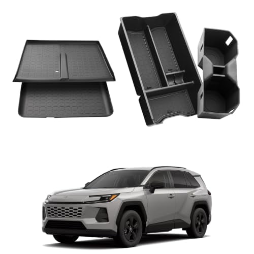 for Toyota RAV4 2026 Center Console Organizer Set (2026 RAV4-4pcs)