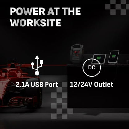 Car Battery Jump Starter & Power Station (12/24V 4400 Peak Amp)