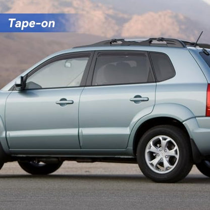 Window Visors Rain Guards for 2005 (2005-2009 Hyundai Tucson)