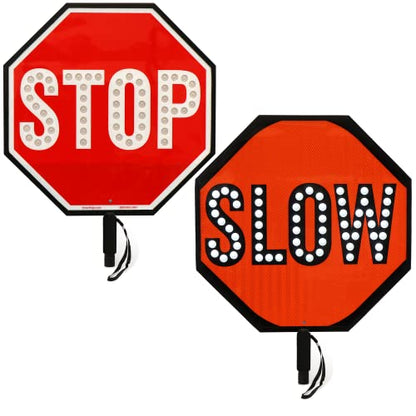 24" LED Stop Slow Paddle (24" x 24")