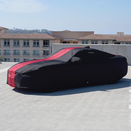 Car Cover Waterproof All Weather for 2004 (Black / Red (Stripe) / 43. Pontiac GTO 2004-2006)