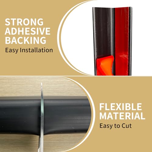 Wall Corner Edge Protector (36"L x 2"W x 2"H / Black)