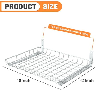 2 Pack 12x18 inch Wall (White / 12x18in)