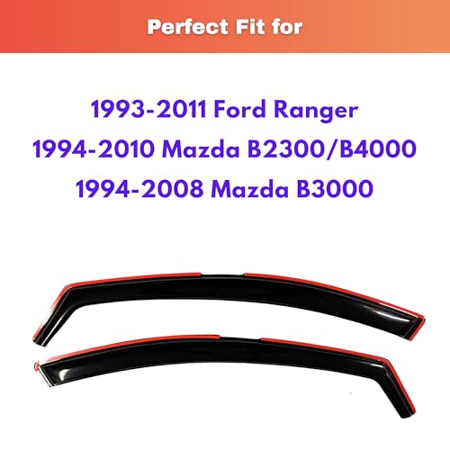Rain Guards Fit for 1993 (1993-2011 Ranger & 1994-2010 B2300/B4000)
