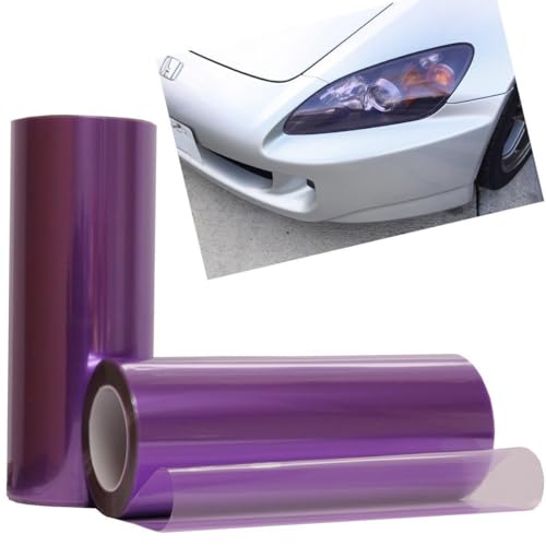 12 by 48 Inches Self Adhesive Headlight (12 X 48 / Rose Pink)