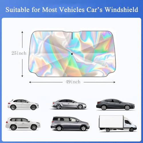 Car Windshield Sun Shade Umbrella (49"x25")
